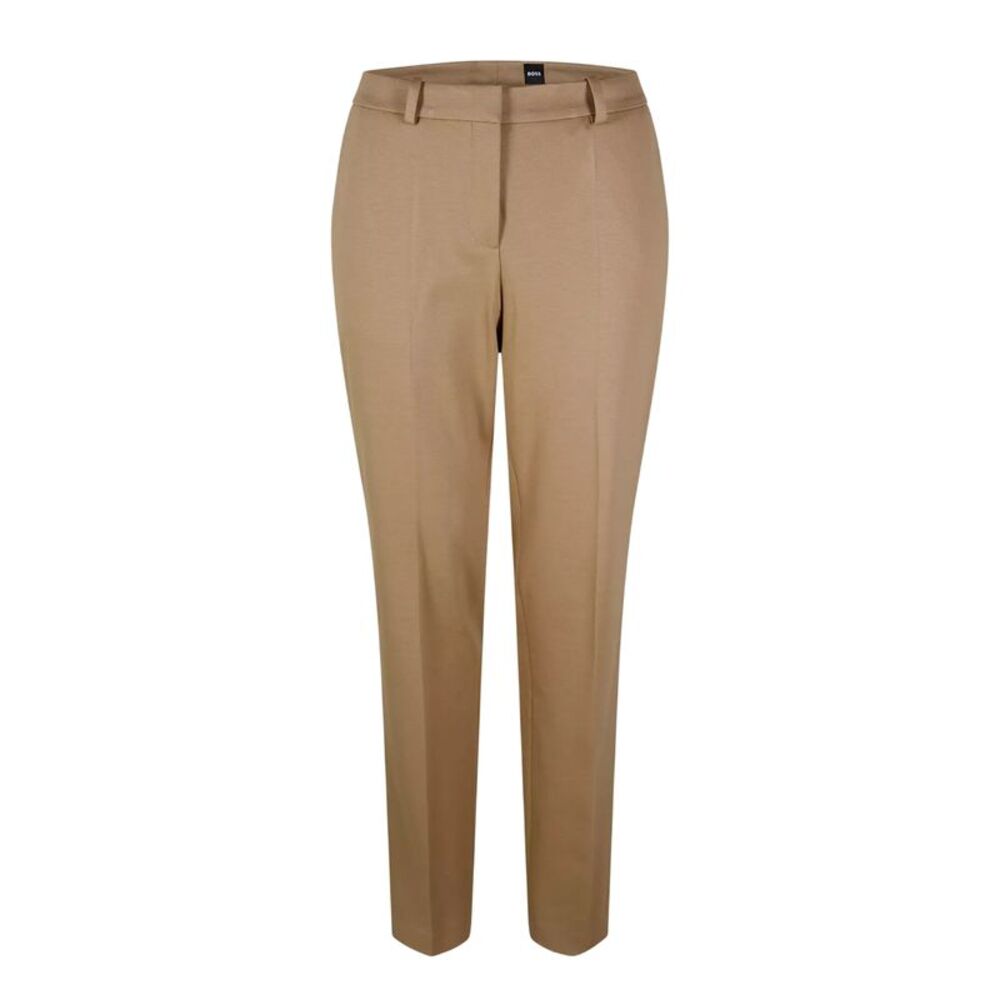 Boss Womens/Ladies Plain Straight Leg Pants / Medium Beige